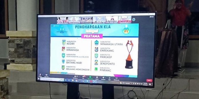 Kabupaten Bolmong Raih Penghargaan Pratama Kabupaten Layak Anak