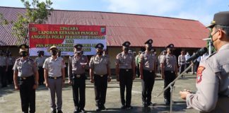 Puluhan Personel Polres Kotamoagu Naik Pangkat Setngkat Lebih Tinggi