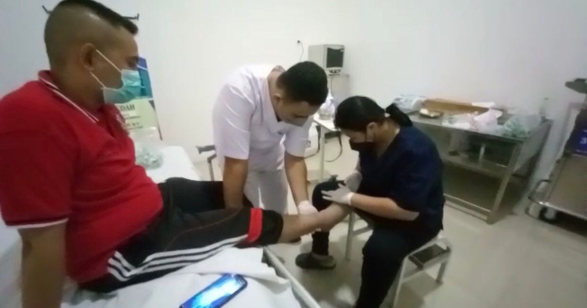 Diduga Korban Aniaya, Jari Kaki Kabid Trantibum Satpol-PP Kotamobagu Hancur Tertimpa Barrier Beton