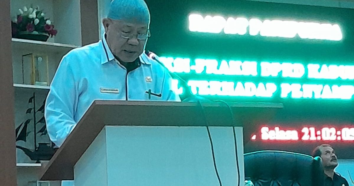 Wabup Buol Sampaikan Jawaban Atas Pandangan Umum Fraksi