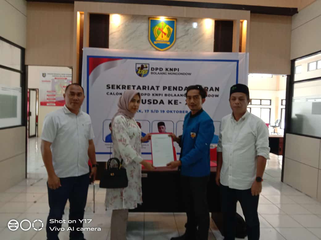 Mitha Resmi Mendaftar Calon Ketua DPD KNPI Bolmong