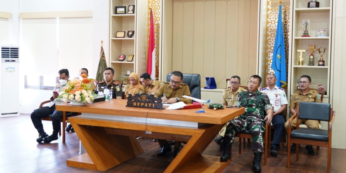 Bupati Bersama Forkopimda Kabupaten Bolmong Ikut Rakor Pengendalian Inflasi Daerah