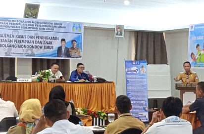 Bupati Boltim Resmi Membuka Pelatihan Untuk Perempuan dan Anak