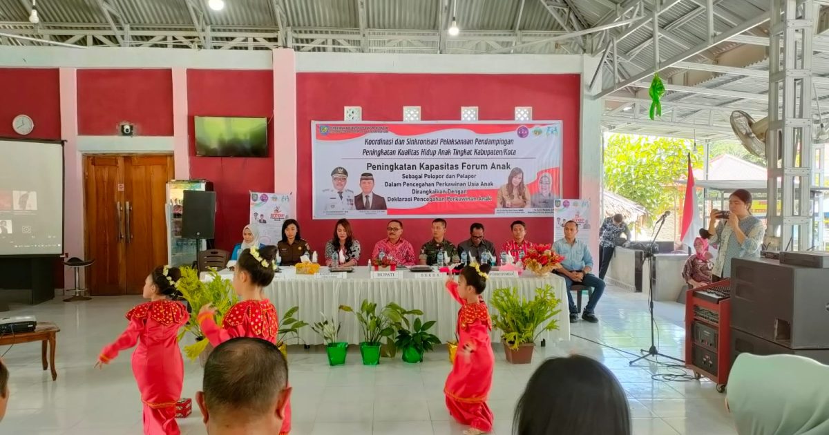 Pj Bupati Bolmong Limi Mokodompit Hadiri Deklarasi Pencegahan Perkawinan Usia Anak