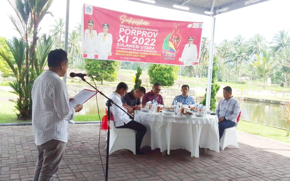 Bupati Bolmong Limi Mokodompit Resmi Membubarkan Panitia Daerah Porprov Sulut ke XI