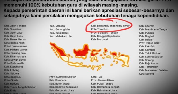 Sukses Penuhi Kebutuhan Guru Jalur PPPK, Mendikbudristek Apresiasi Pemkab Boltim