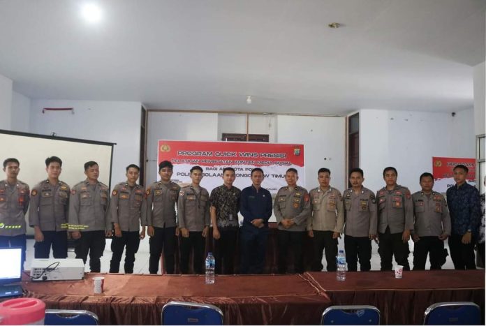 Buat Pelatihan Pembuatan Konten, Polres dan Diskominfo Boltim Kerja Sama