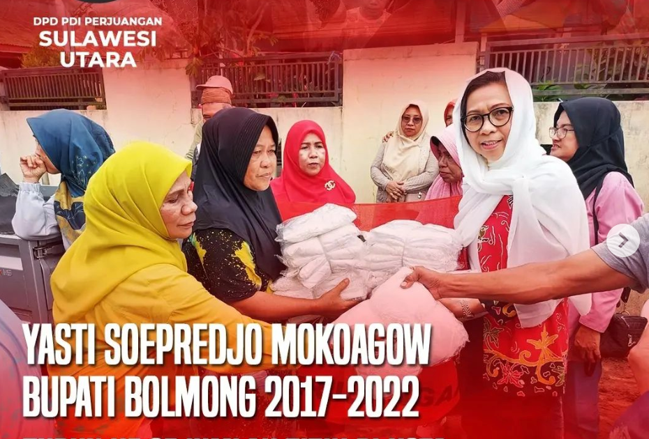 Yasti Soepredjo Mokoagow Bantu 1000 Warga Terdampak Banjir di Manado