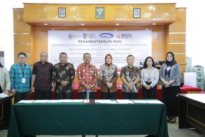 Wali Kota Tatong Bara Teken MoU Pemanfaatan Aplikasi Kasda Online Terintegrasi dengan FMIS/SIMDA Next Generation