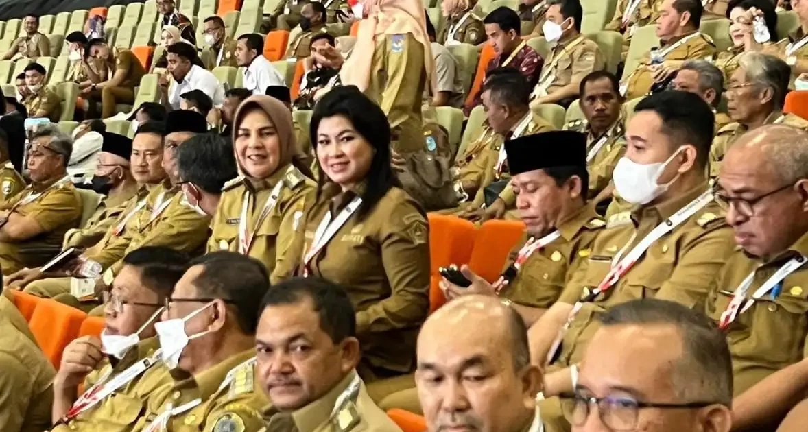 Walikota Kotamobagu, Tatong Bara menghadiri rakornas kepala daerah yang dilaksanakan di Kabupaten Bogor, Selasa (17/1/2023)