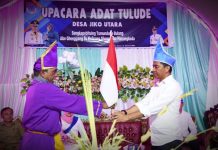 Bupati Boltim Hadiri Acara Adat Tulude, Tradisi Etnis Nusa Utara