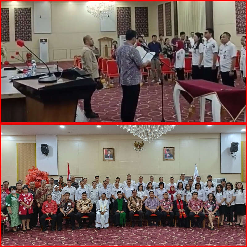 Wagub Lantik Administrasor dan Pengawas Lingkup Pemprov Sulut