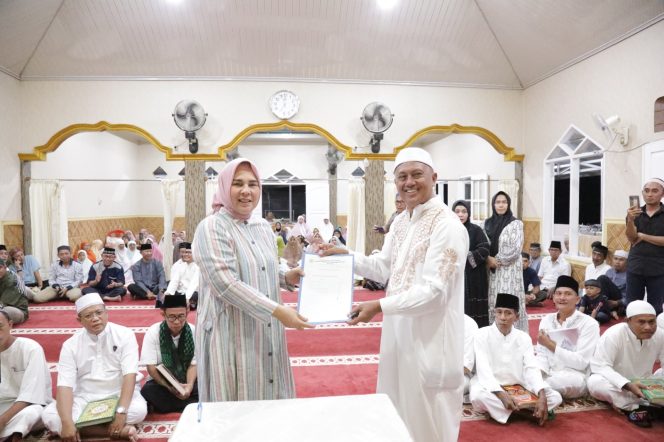 Walikota Tatong Bara Hadiri Halal Bi Halal, Doa Mintahang dan Khatmil Qur’an di Masjid Sitti Rahmah Mogolaing