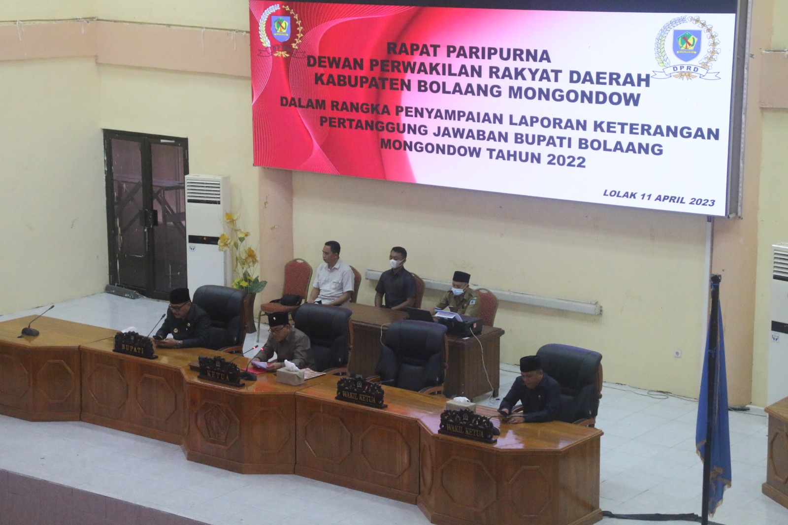 DPRD Bolmong Gelar Paripurna LKPJ Bupati 2022