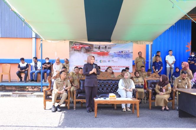 Walikota Tatong Bara Launching Penyaluran Cadangan Beras Pemerintah Wilayah Kotamobagu