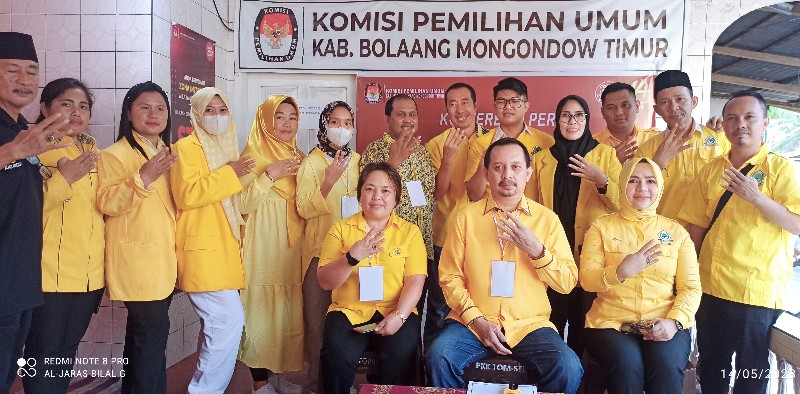 Mendaftar Bersama Partai Golkar, Tomy Sumendap Siap Bertarung di Dapil 1 Boltim