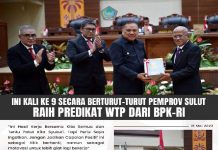 Pemerintahan OD-SK Kembali Raih Predikat Opini WTP Kesembilan Kali dari BPK RI