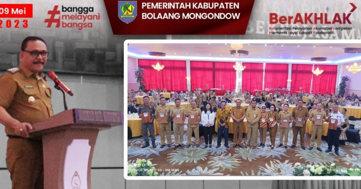 Bupati Limi Mokodompit Bimbingan Teknis Manejemen Risiko
