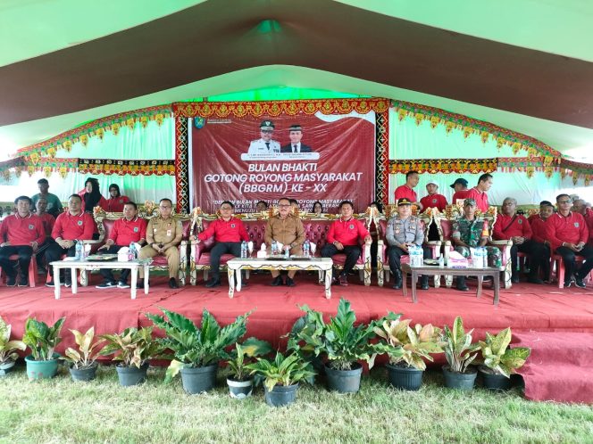 Bupati Limi Mokodompit Canangkan Bulan Bhakti Gotong Royong Masyarakat Ke-20 Bolmong