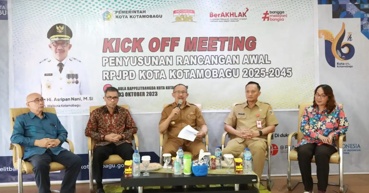 Asripan Nani Buka Kegiatan Kick Off Meeting Penyusunan RPJPD Kota Kotamobagu Tahun 2025-2045