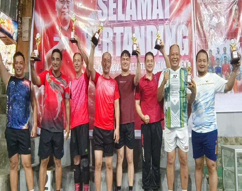 Turnamen Badminton Pemprov Sulut Sukses Digelar Atas Suport Rio Dondokambey