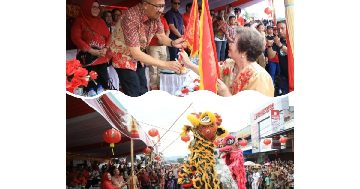 Ini Harapan Asripan Nani Saat Melepas Karnaval Festival Budaya dan Cap Go Meh Tahun 2024 di Kotamobagu