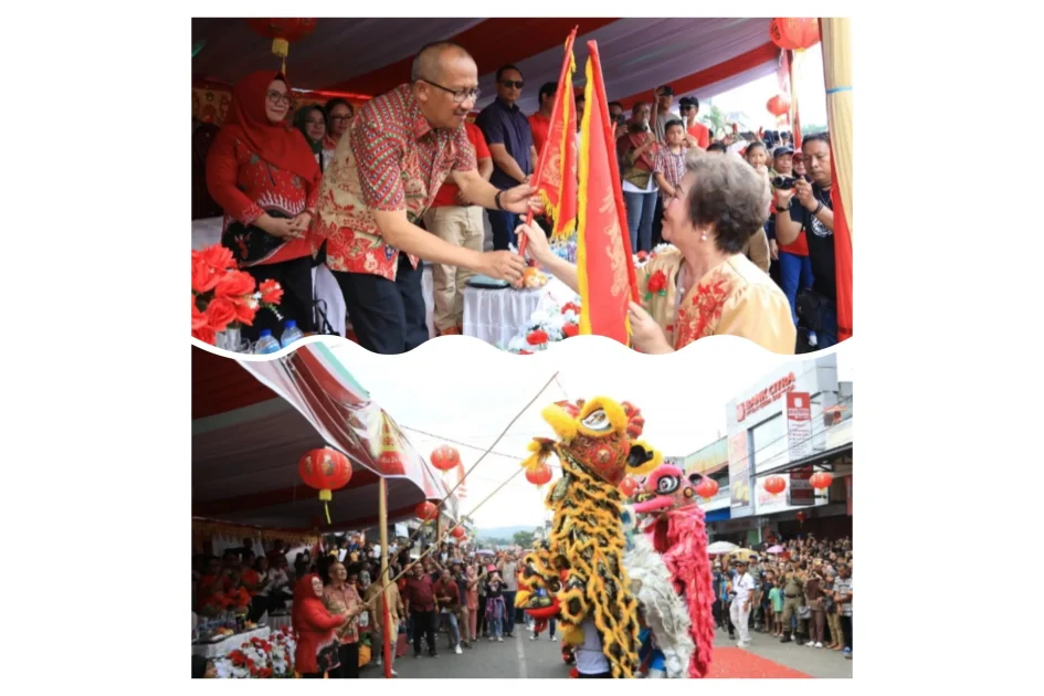 Ini Harapan Asripan Nani Saat Melepas Karnaval Festival Budaya dan Cap Go Meh Tahun 2024 di Kotamobagu