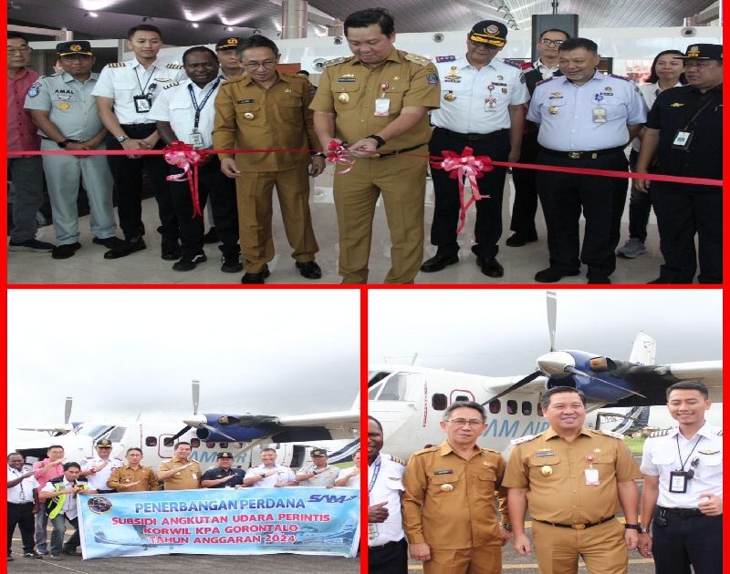 Wagub Kandouw Resmikan Penerbangan Perintis Manado-Siau, Diharapkan Mamacu Pertumbuhan Ekonomi Daerah Kepualauan