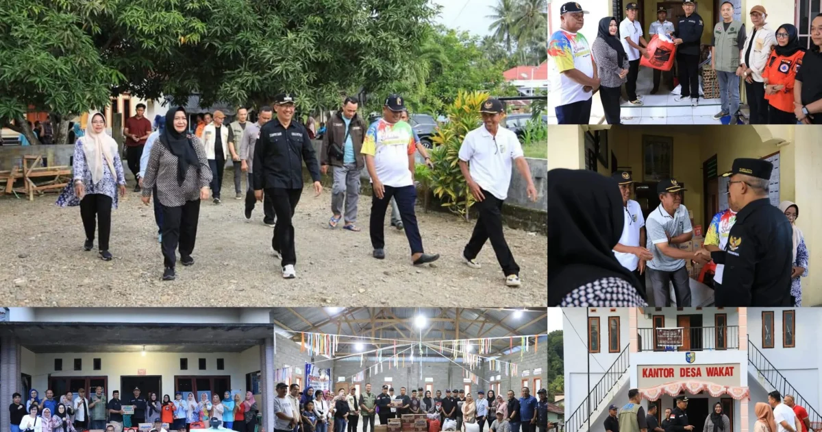 Kunjungi Desa-Desa Terdampak Banjir di Bolmut, Asripan Nani Serahkan Bantuan