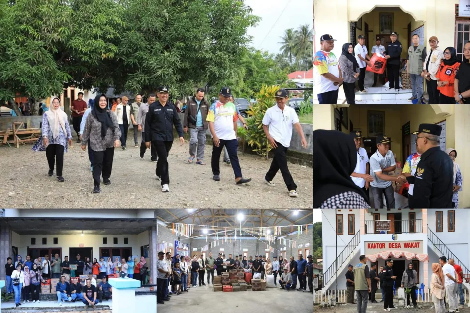 Kunjungi Desa-Desa Terdampak Banjir di Bolmut, Asripan Nani Serahkan Bantuan