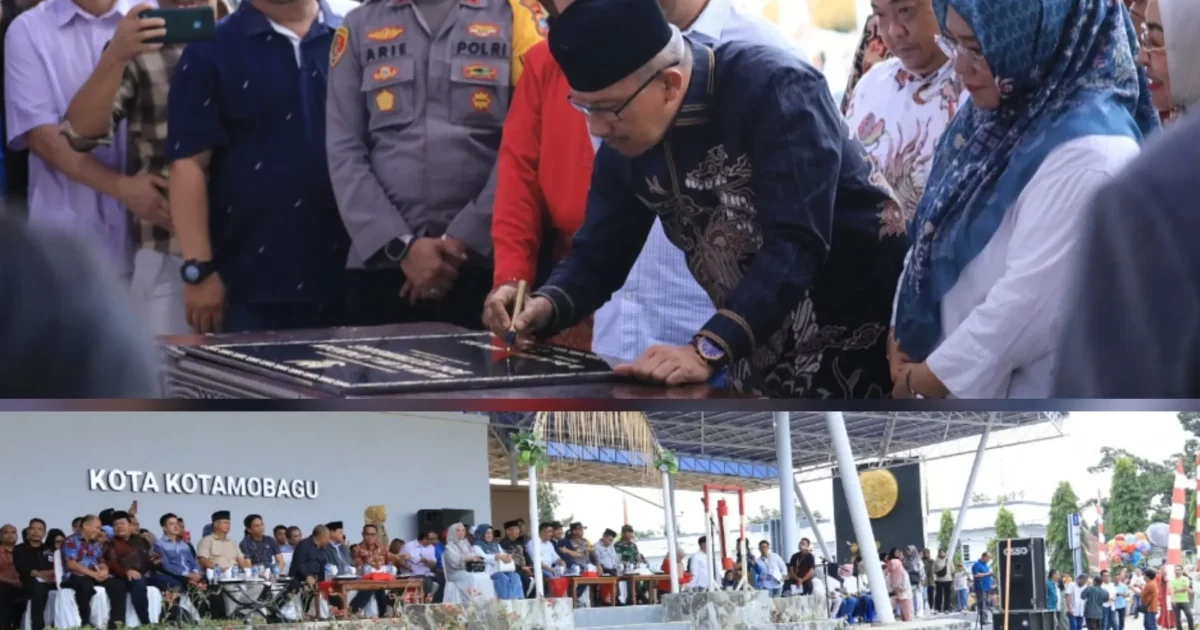 Diresmikan Pj Wali Kota Kotamobagu Alun Alun Boki Hontinimbang Menjadi Pusat Kegiatan Sosial Masyarakat