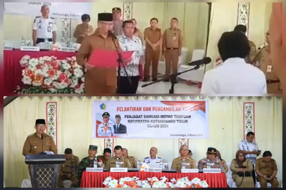 Ini Pesan Pj Walikota Kotamobagu Saat Melantik Penjabat Sangadi Moyag Tampoan