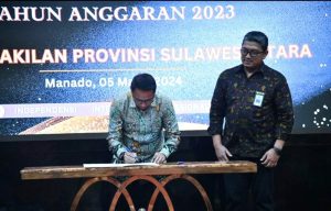 Bupati Boltim melaksanakan penandatanganan kesepakatan dengan BPK RI