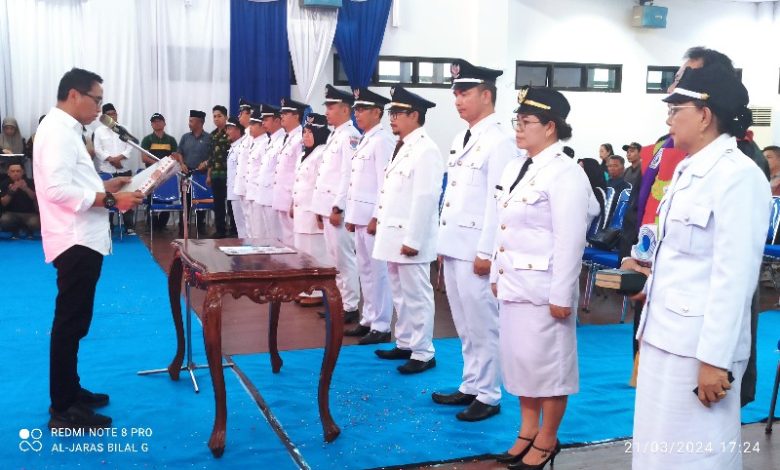 Bupati Boltim Lantik 12 Pjs Sangadi