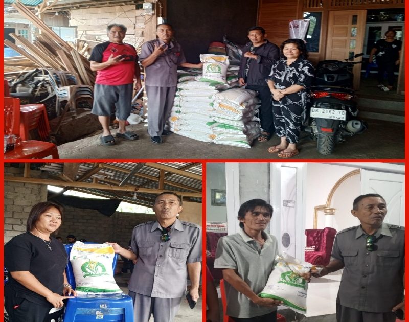 Penyaluran bantuan beras