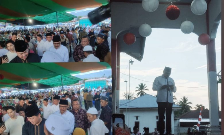 Bupati Limi Mokodompit Dampingi Wagub Steven Kandouw Saat Safari Ramadan di Bolmong 