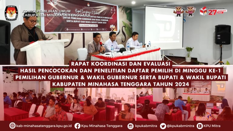 KPU Mitra Gelar Evaluasi Pelaksanaan Coklit Dihari Keempat