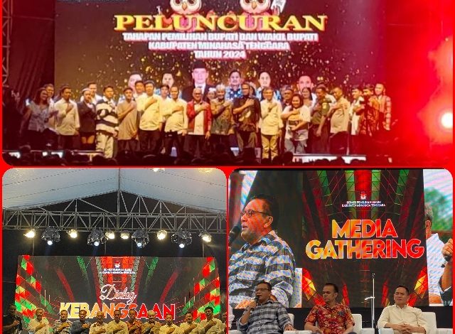 KPU Kabupaten Mitra Luncurkan Tahapan Pilkada 2024 dengan Maskot Sepasang Burung Manguni