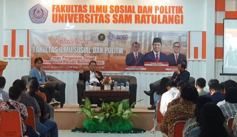 FISIP Unsrat Manado Gelar Kuliah Umum Soal Integritas dalam Pelaksanaan Pilkada