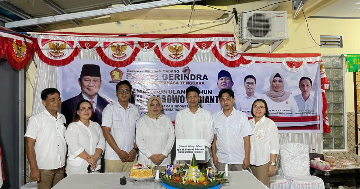 DPC Partai Gerindra Kabupaten Mitra Doakan Ketum Prabowo di Usia 73 Tahun