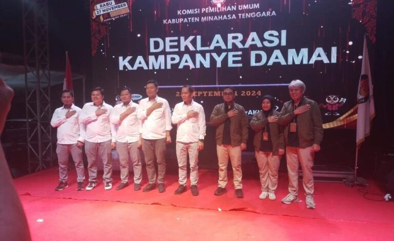 KPU Kabupaten Mitra Deklarasi Kampanye Damai Pilkada Tahun 2024