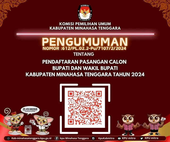 Pengumuman Syarat Calon Bupati dan Wakil Bupati untuk Pilkada 2024 di Kabupaten Mitra