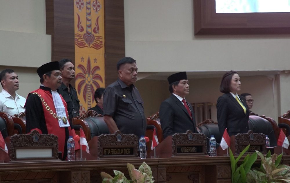 Hadiri Pelantikan Pimpinan DPRD Provinsi Sulut, Gubernur Olly Berharap dapat Bekerja Sama Membangun Daerah