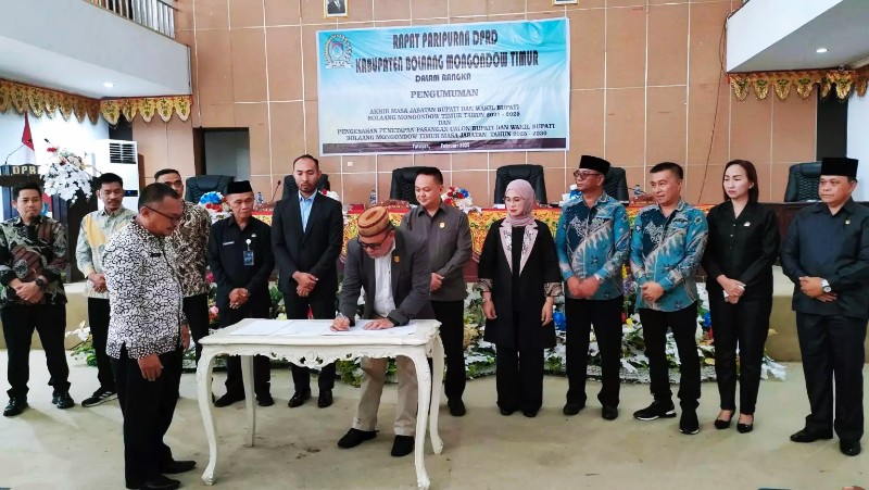 DPRD Boltim Gelar Paripurna Penetapan Bupati dan Wakil Bupati Terpilih Tahun 2025-2030