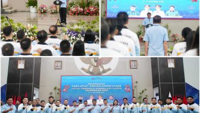 Ini Pesan Gubernur Yulius Saat Melepas Kontingen Sulut Berangkat ke Pornas Korpri ke-17 di Palembang