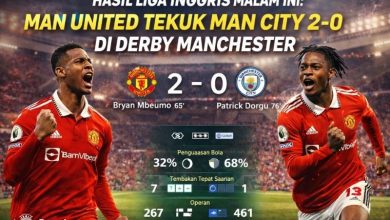 Hasil Man United vs Man City