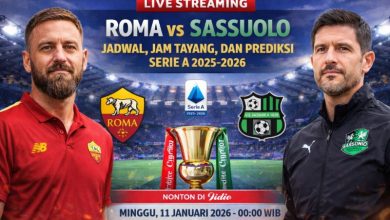 Live Streaming Roma vs Sassuolo