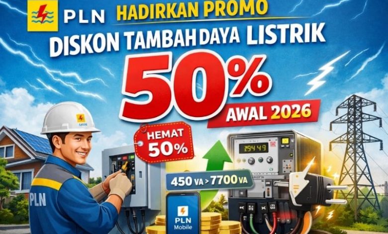 diskon listrik PLN 50 persen