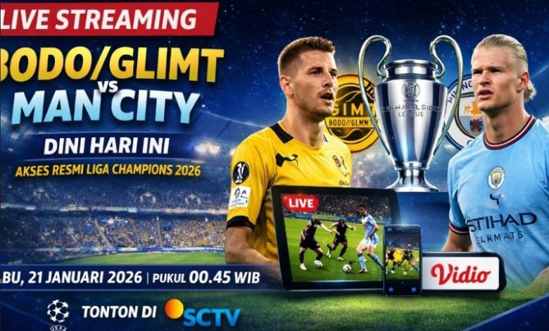 live streaming BodoGlimt vs Man City