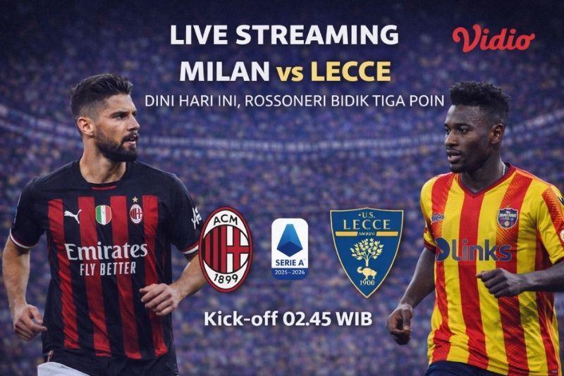 live streaming Milan vs Lecce